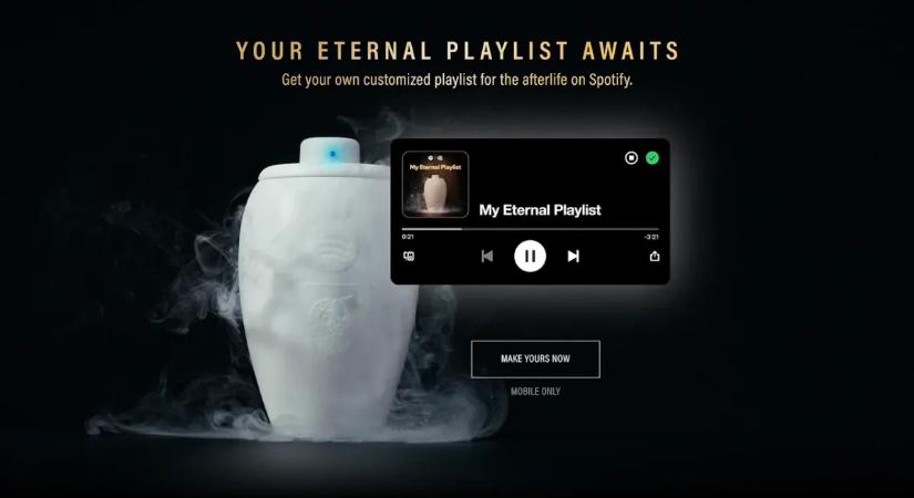 Elképesztően morbid a Spotify zenélő halotti urnája