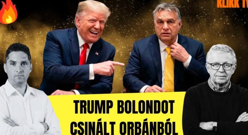 Trump bolondot csinált Orbánból