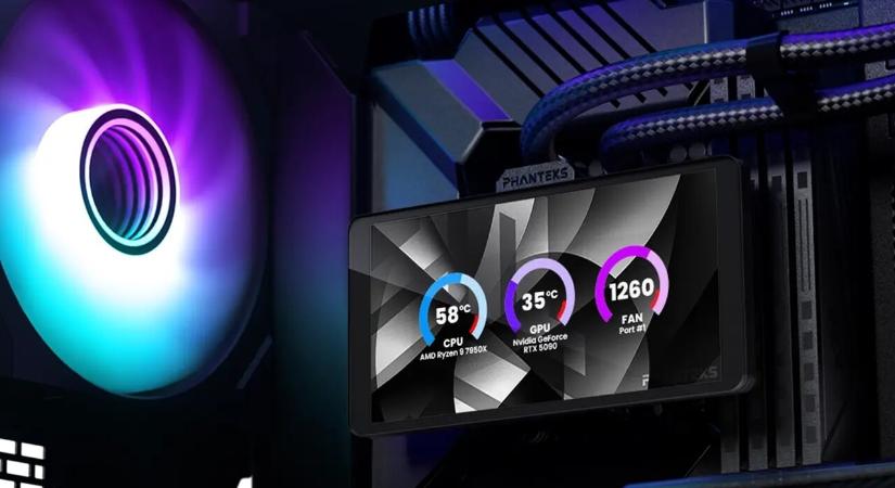 Mi az a monitor ott a gépedben? Csak a Phanteks vizesblokkom...