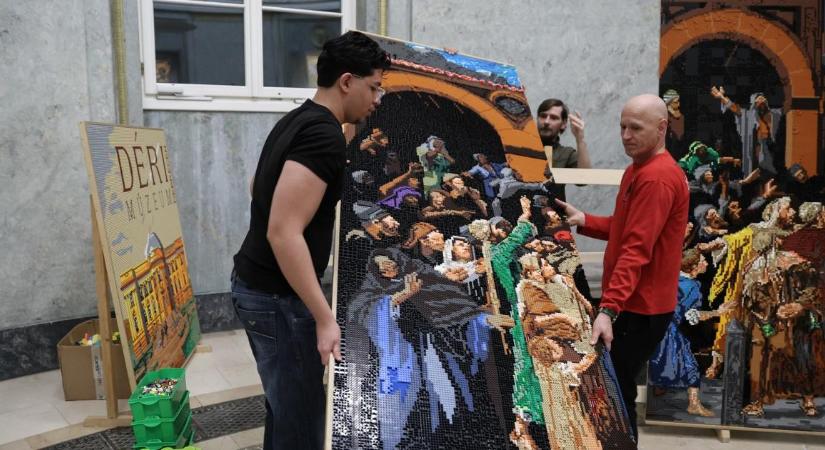 Turnéra indul a 150 ezer LEGO kockából megépített Munkácsy-festmény Debrecenből