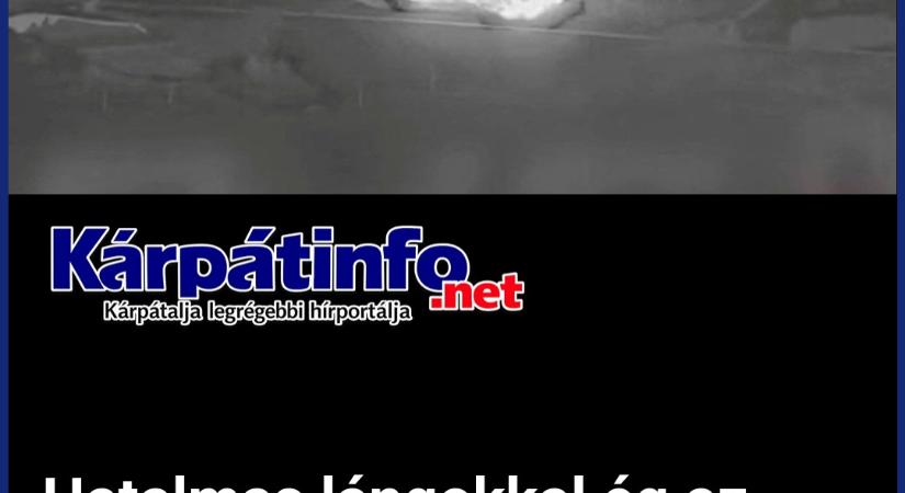 Hatalmas lángokkal ég az egyik legnagyobb orosz olajterminál