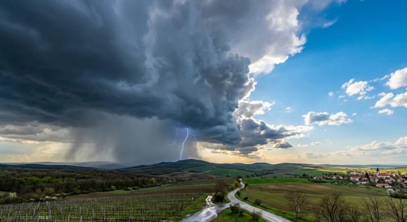 Zivatarokra figyelmeztet a meteorológus – mutatjuk, melyik országrészben számíts rá szerdán