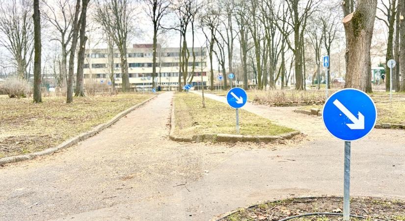 Elkezdődött a KRESZ Park felújítása a győri Erzsébet ligetben