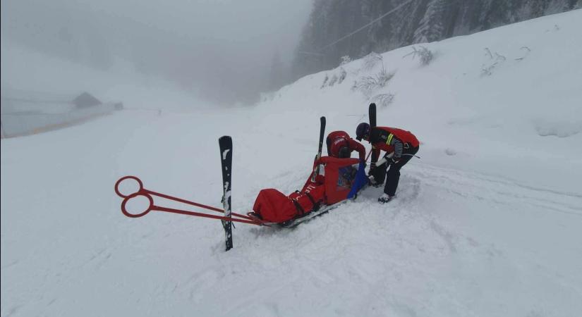 Nőtt a sípályás balesetek száma februárban Hargita megyében