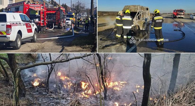 A tűzesetek napjai Vasban: csak úgy záporoztak a riasztások a tűzoltóknak - fotók