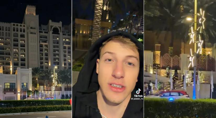 Krisztián a születésnapját ünnepelte Dubajban, amikor találat érte a luxusszállodát