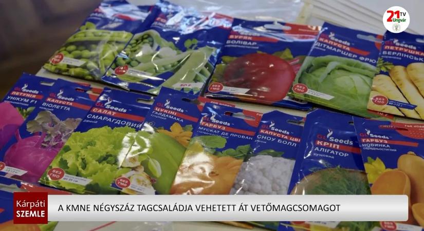 A KMNE négyszáz tagcsaládja vehetett át vetőmagcsomagot (videó)