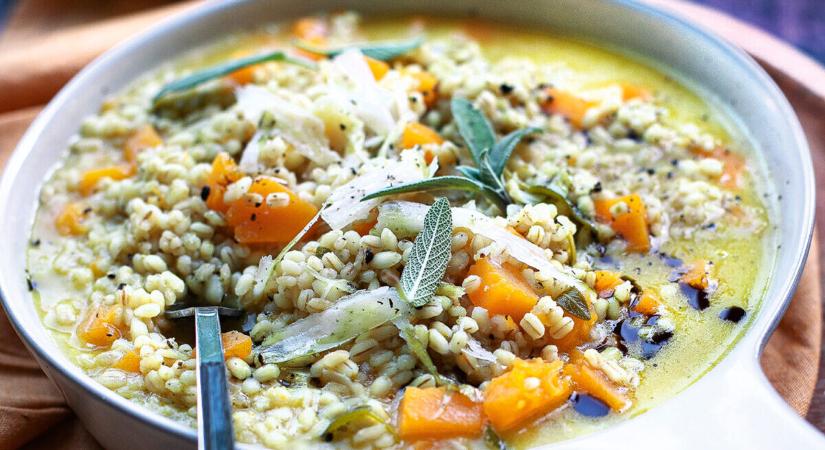 Sütőtökös gerslirizottó