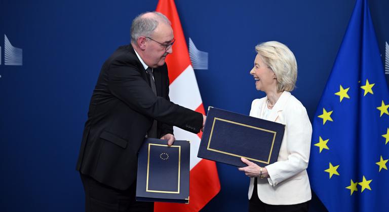 Átfogó megállapodáscsomagot írt alá Svájc és az Európai Unió