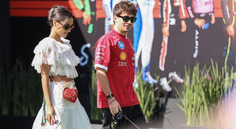 Charles Leclerc megnősült, majd egy tűzpiros veterán Ferrarival távozott a polgári szertartásról
