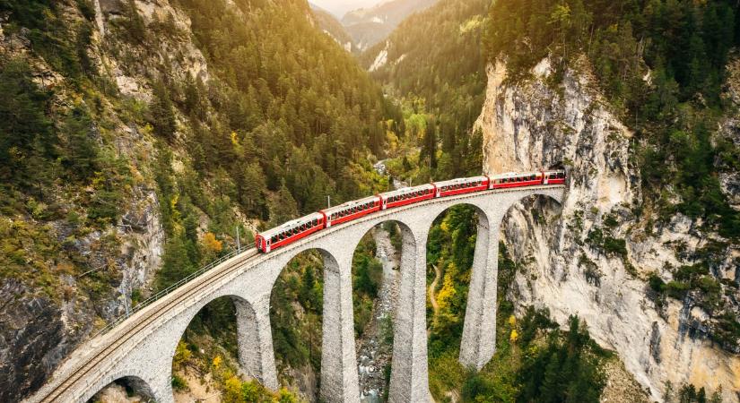 Fedezd fel Svájcot vonattal – így láthatod a legszebb alpesi tájakat