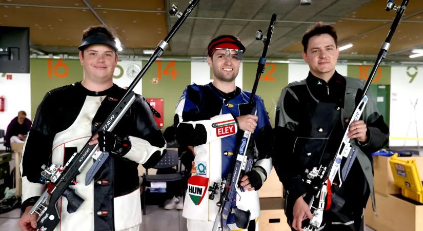 A bronzéremért lőhet a magyar férfi légpuskás trió a légfegyveres Eb-n