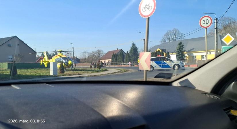 Mentőhelikopter szállt le Kocsordon – vajon mi történhetett?