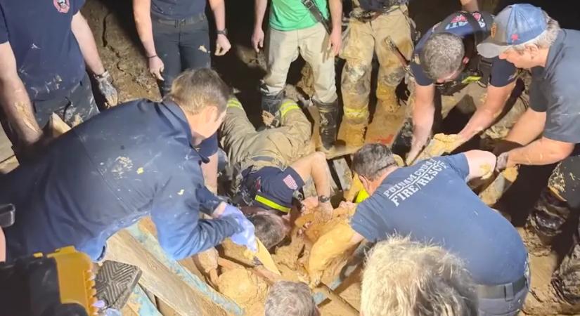 Vállig a halál torkában – csak perceken múlt egy férfi élete