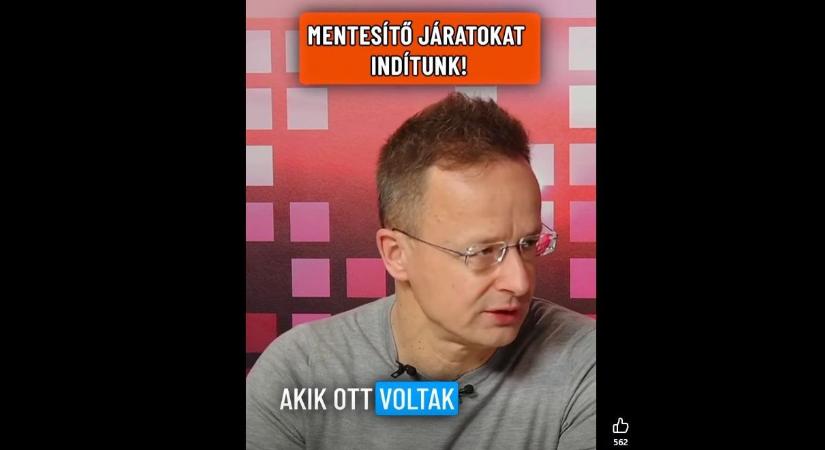 Szijjártó Péter: jordániai útvonalon mentik haza a háborús övezetben rekedt magyarokat
