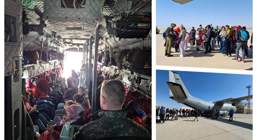 Pozsonyba tart a Közel-Keletről az első kimenekítő katonai repülőgép