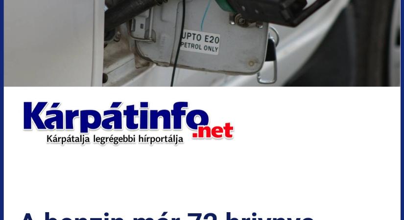 A benzin már 72 hrivnya Ukrajnában – mi várható a továbbiakban?