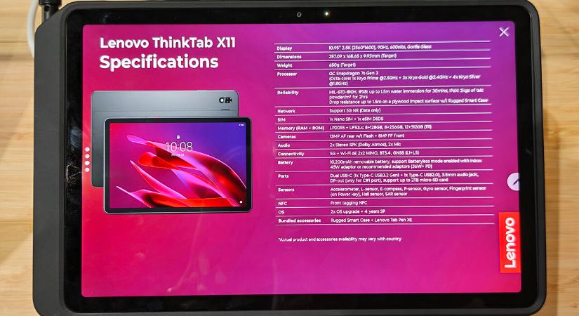 MWC 2026: Munkahelyi igásló lehet a Lenovo ThinkTab X11