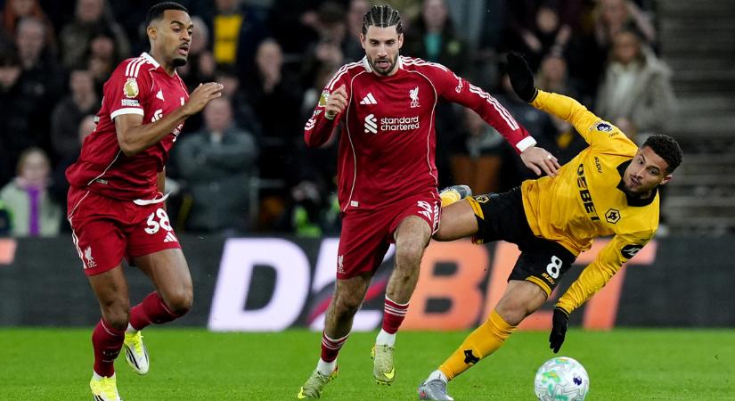 Hatalmas Liverpool-blama a sereghajtó otthonában, a pont nélkül maradtak Szoboszlaiék a Wolves ellen