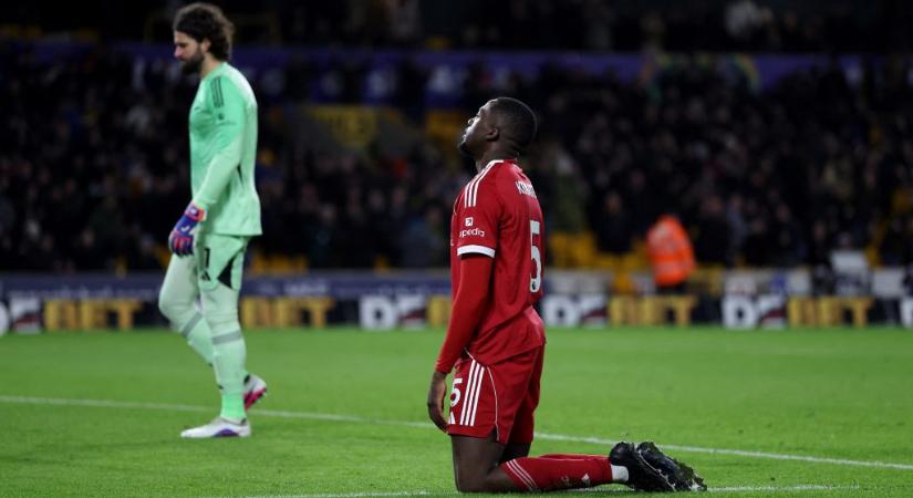 A Premier League leggyengébb csapata legyőzte a Liverpoolt