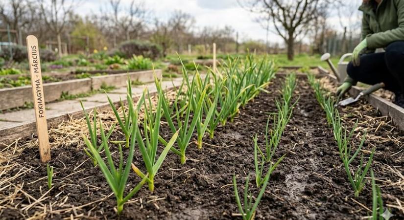 Fokhagyma és vöröshagyma március elején – kell-e már tápanyag?