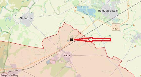 Fának ütközött egy kisteherautó Kabánál