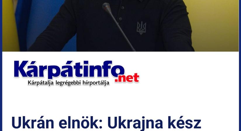 Ukrán elnök: Ukrajna kész megosztani légtérvédelmi tapasztalatait a Közel-Kelet országaival