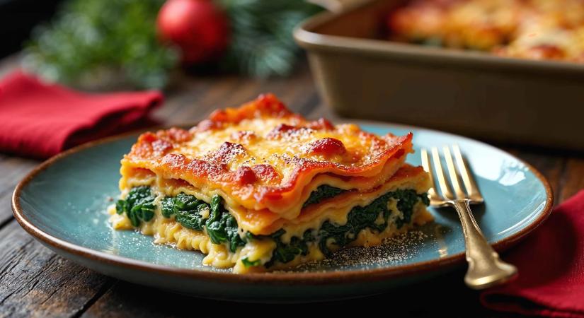 Spenótos lasagne – könnyen elkészíthető, családi kedvenc