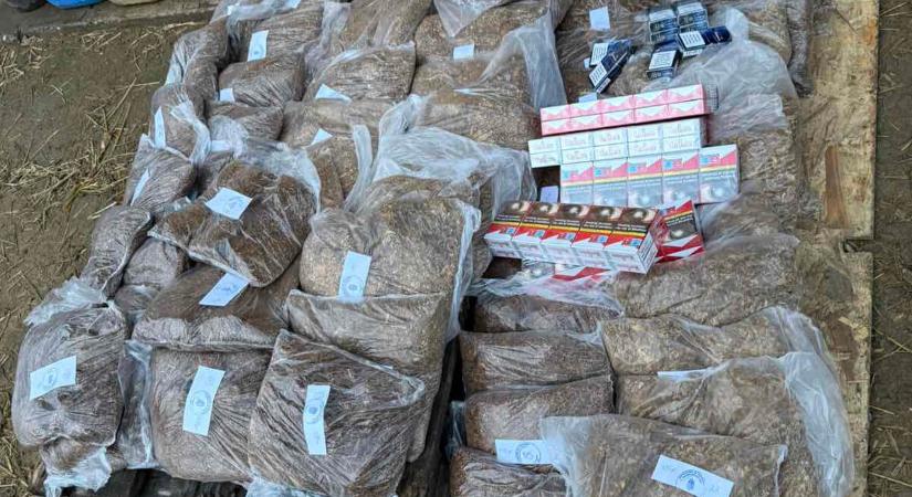 A disznóól mögött bújt meg a 40 milliós dohányraktár