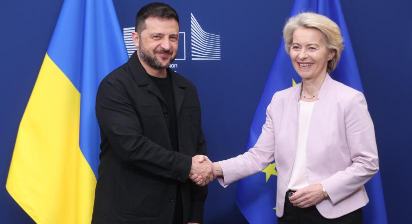 Ukrajnának szánt hitelről és az újabb szankciókról egyeztetett Zelenszkijjel az EB elnöke