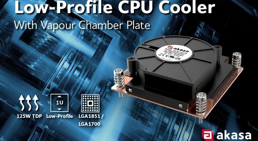 Méretét meghazudtolóan hatékony Akasa léghűtő jön inteles vasakhoz