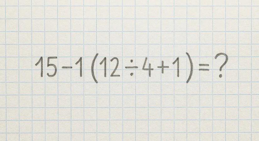 Napi matematika feladat: Mi a megoldása ennek a feladványnak?