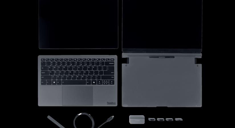 Moduláris AI PC koncepcióval rukkolt elő a Lenovo – Cserélhető portok, variálható kijelzők, különálló billentyűzet