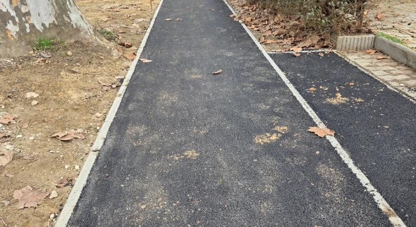 Járdafelújítás az Olaj utcában