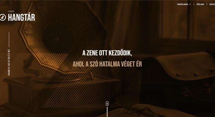 Több mint 1600 új hangfelvétellel bővült az OSZK megújult Hangtár szolgáltatása