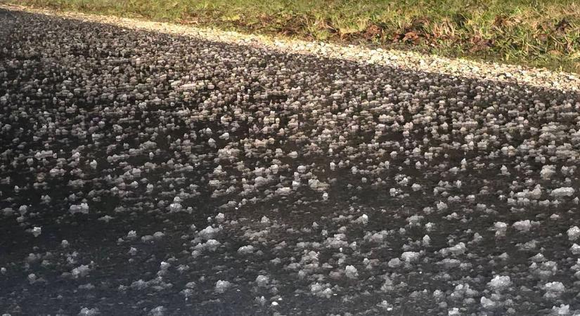 Komoly jégeső csapott le Balatonberény és Balatonkeresztúr térségére - videó