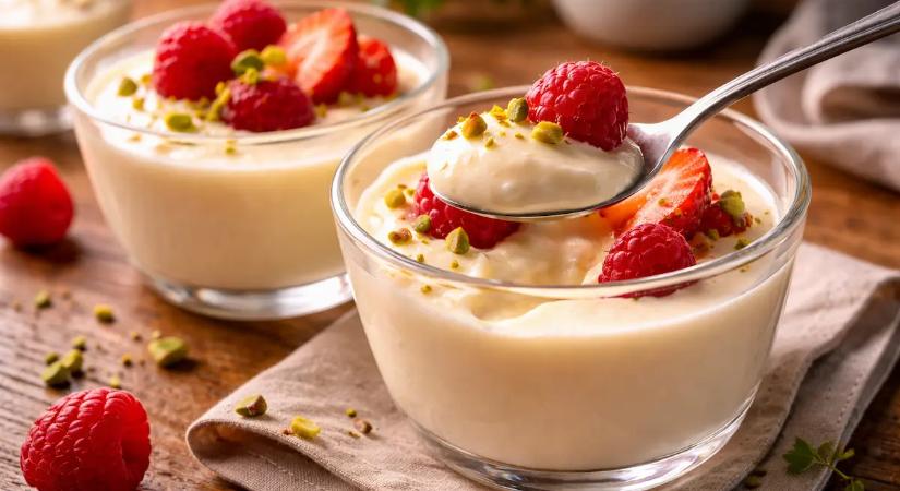 Krémesebb, mint a puding, ezt a selymes desszertet 15 perc alatt elkészíted