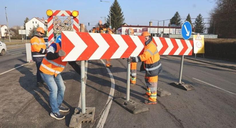 Fél várost érintő munkálatok: mutatjuk, hol kell ma fokozott figyelem a közlekedésben