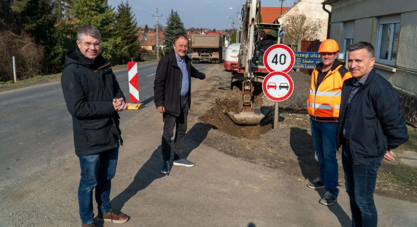 Ágh Péter: Megújul a Horvátzsidányon átvezető állami út - videó