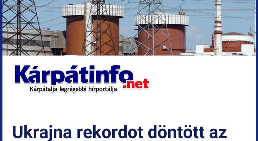 Ukrajna rekordot döntött az áramimportban február folyamán: a legtöbb Magyarországról érkezett