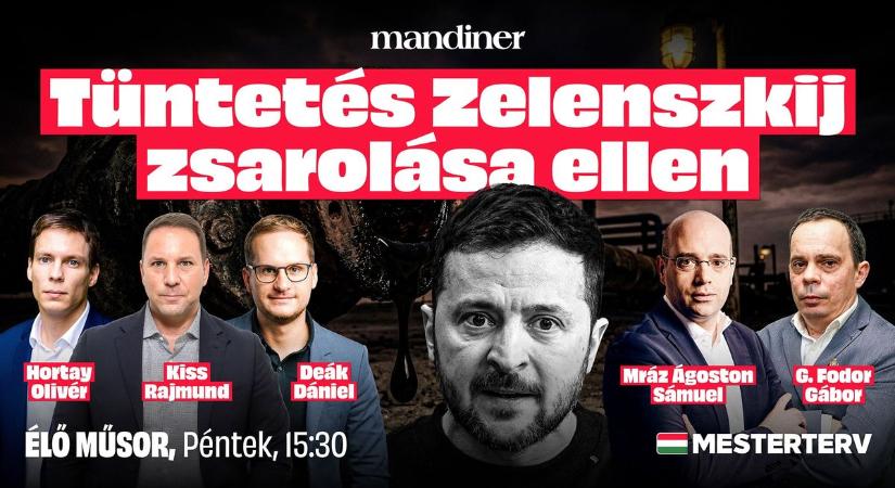 ELÉG az ukrán zsarolásból – TÜNTETÉS a budapesti nagykövetségnél! ÉLŐBEN a Mandineren