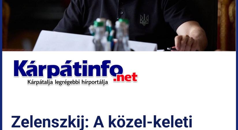 Zelenszkij: A közel-keleti konfliktus miatt szünetel a háborúval kapcsolatos új tárgyalási forduló
