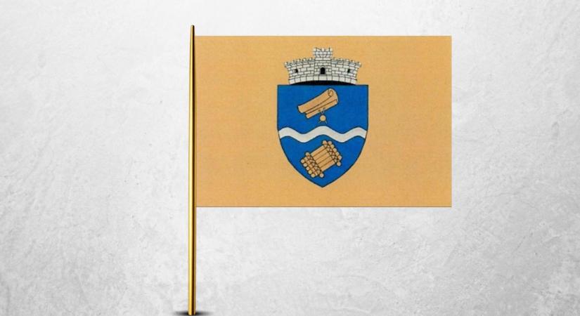 Hivatalos Gyergyóújfalú zászlaja