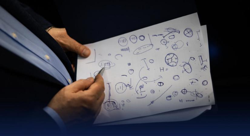 Újabb rejtélyes firkát készített Orbán Viktor, most bárki megnyerheti az eredeti példányt