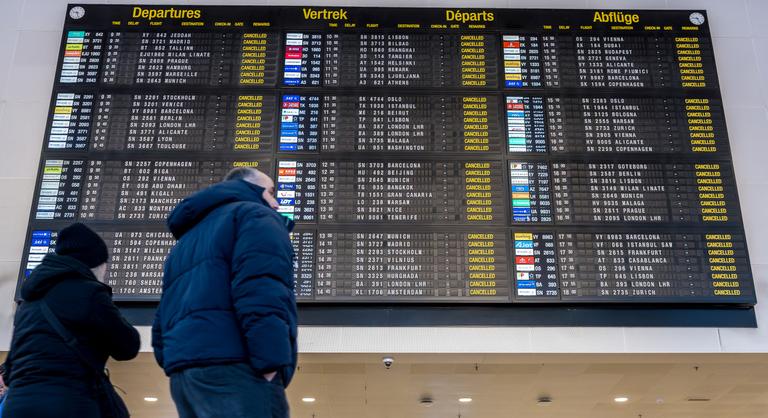 Országos sztrájk miatt minden induló járatot töröltek a brüsszeli repülőtéren