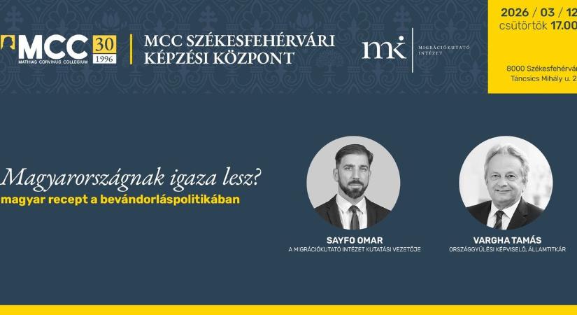 Szakértői vita a migrációról: Sayfo Omar és Vargha Tamás lesznek az MCC vendégei
