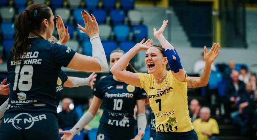 Női röplabda Extraliga: előnyben a Kaposvár az elődöntőben
