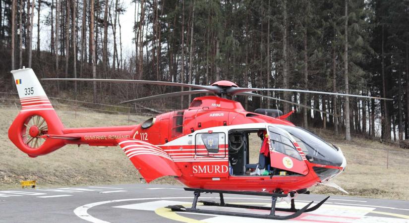 Eddig száz életet mentettek meg: mérföldkőhöz érkezett a csíkszeredai kórház helikopterleszállója