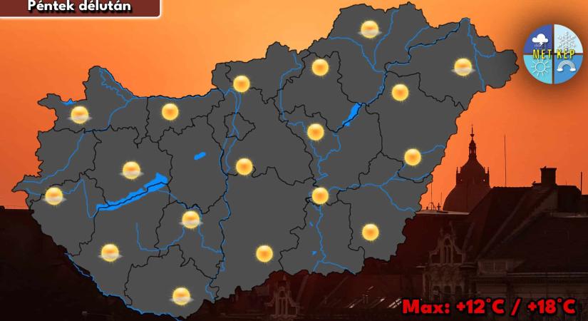 Pénteken több órára kisüt a Nap