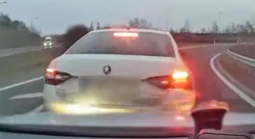 Ez mindennek a teteje: büntetőfékezés után még ehhez is volt képe az M6-oson!